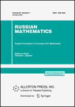 Russian Mathematics (Izvestiya VUZ. Matematika)